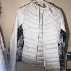 Workout jacket with hoodie